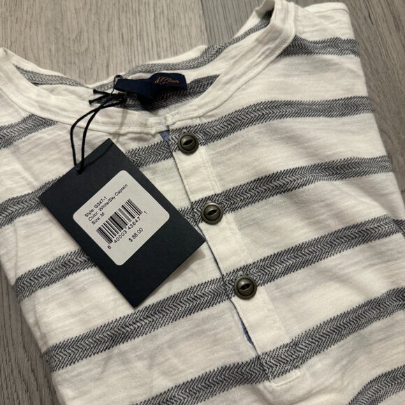 Good Man Brand Men's Short Sleeve Quarter-Button Up Tee - Picture 4 of 4